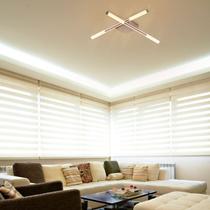 Luminária Plafon de Sobrepor Palito Dourado 70x70x7cm 4x6w 2700k 1200 Lúmens Bella Iluminação