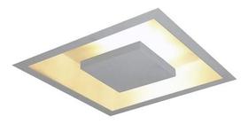 Luminária Plafon Embutir Rebatedor Eclipse 40x40 P/ 2 E27