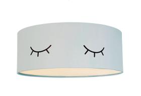 Luminária Plafon Infantil Olhinho Cúpula 50x15 3e27 Azul Luminária Plafon Infantil Olhinho Cúpula 50x15 3e27 Azul