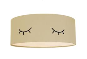 Luminária Plafon Infantil Olhinho Cúpula 50x15 3e27 Cáqui