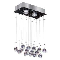 Luminária Plafon Inox 2 Luzes Gu10 5w Crystal Ball Gpf1902pf3 Bronzearte Luminária Plafon Inox 2 Luzes Gu10 5w Crystal Ball Gpf1902pf3 Bronzearte