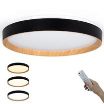 Luminaria Plafon LED 3 Tons Controle Ambiente Moderno Sala Quarto Recepçao Escritorio Iluminaçao Residencial Comercial