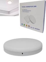 Luminária Plafon Led Borda Infinita 25W Sobrepor Redondo Bivolt Branca Frio 6500k 17cmx17cm Ilumimax