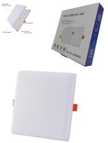 Luminária Plafon Led Borda Infinita 38W Embutir Quadra Bivolt Neutro 4000k 22cm x 22cm Ilumimax