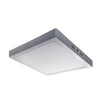 Luminária Plafon LED Quadrado 30x30 cm 24W Branco Frio 6500K Sobrepor Bivolt Kit 2 Unidade