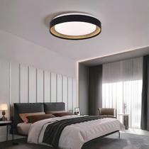 Luminária Plafon Led Redonda Cygnus 40cm Metal Detalhe Dourado Teto Sala Quarto 3 tons de luz Nitrolux Luminária Plafon Led Redonda Cygnus 40cm Metal Detalhe Dourado Teto Sala Quarto 3 tons de luz Nitrolux