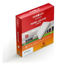 Luminária Plafon Led Sobrepor Quadrado Branco 24w Ourolux Luminária Plafon Led Sobrepor Quadrado Branco 24w Ourolux
