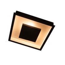 Luminária Plafon Luz Indireta Embutir 50x50cm 4 Lâmpadas Preto RL