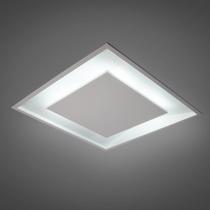 Luminária Plafon Luz Indireta Embutir Quadrada 4G9 35X35CM REAL 201/30