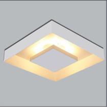 Luminária Plafon Luz Indireta Sobrepor 50x50cm 4 Lâmpadas Branco