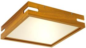 Luminária Plafon Madeira 20x20 De Sobrepor Teto C/Abertura Laterais LOURO FREIJÓ Luminária Plafon Madeira 20x20 De Sobrepor Teto C/Abertura Laterais LOURO FREIJÓ