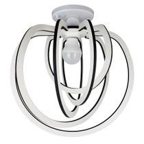 Luminária Plafon Madeira MDF Sala Quarto Cozinha Bivolt E27 LED Circulo Branco