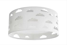 Luminária Plafon Nuvens Duplo Com Recortes 40x16 Cinza Luminária Plafon Nuvens Duplo Com Recortes 40x16 Cinza