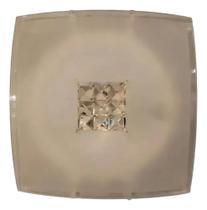 Luminária Plafon Quadrado Cristal 3 Lamp. - Kin Light