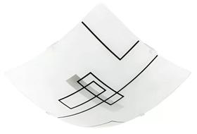 Luminária Plafon Quadrado Croma 2 Lamp. E27 - Blumenau