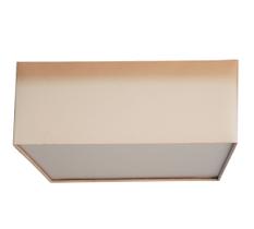 Luminária Plafon Quadrado Cúpula em Tecido 50x50x15 Luminária Plafon Quadrado Cúpula em Tecido 50x50x15
