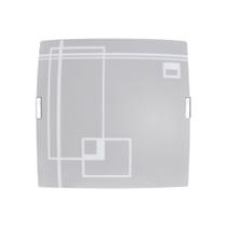 Luminária Plafon Quadrado Gde Prisma Branco - 1816 GDE BR