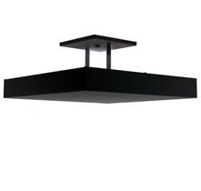 Luminária Plafon Rebatedor Luz Indireta 30cm 4 Lâmpadas Preto RL