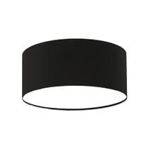 Luminária Plafon Redondo Cúpula em Tecido 30x15 Luminária Plafon Redondo Cúpula em Tecido 30x15