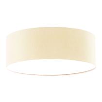 Luminária Plafon Redondo Cúpula em Tecido 50x15