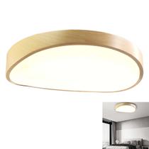 Luminária Plafon Sobrepor Led 3 Tons Madeira Moderno Teto Decoração Iluminação Escritorio Empresa Sala Quarto Residencial Luminária Plafon Sobrepor Led 3 Tons Madeira Moderno Teto Decoração Iluminação Escritorio Empresa Sala Quarto Residencial