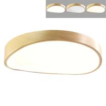 Luminaria Plafon Sobrepor Madeira Moderno Led 3 Tons Teto Decoraçao Iluminaçao Escritorio Empresa Sala Quarto Residencial