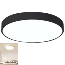 Luminaria Plafon Sobrepor Moderno Led 3 Tons Teto Decoração Empresa Sala Quarto Residencial Iluminação Escritorio