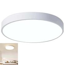 Luminaria Plafon Sobrepor Moderno Led 3 Tons Teto Decoração Iluminação Escritorio Empresa Sala Quarto Residencial