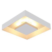 Luminária plafon sorepor rebatedor 40x40 p/ 4 e27 branco 7846 - Bela Home