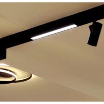Luminária Plafon System Preto 2,2cm X 30,2cm X 4,4cm 1xled Integrado 10w 4000k 330lm Ip20