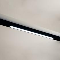 Luminária Plafon System Preto 2,2cm X 59,8cm X 4,4cm 1xled Integrado 18w 4000k 600lm Ip20