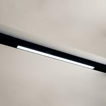 Luminária Plafon System Preto 2,2cm X 59,8cm X 4,4cm Led Integrado 18w 2700k 530lm Ip20