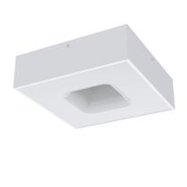 Luminária plafon taschibra waffle 4xe27 branca/preta