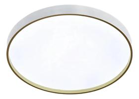 Luminária Plafon Toronto 18w Led Muda De Cor - Hevvy 127/220v Branco E Dourado