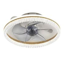 Luminária Plafon Ventilador Teto MiniWind Anel Clara 23W