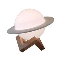 Luminária Planetária Saturno Elegante Decoração - Ttb