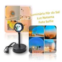 Luminária Pôr Do Sol Led Foto Luz Noturna Decoração Sunset