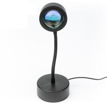 Luminária Por Do Sol Luz Noturna Projetor Led Sunset