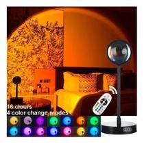 Luminária Por Do Sol Luz Noturna Projetor Led Sunset Tri-Pé Luminária Por Do Sol Luz Noturna Projetor Led Sunset Tri-Pé