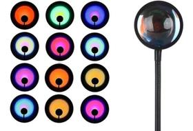 Luminaria Por Do Sol Luz Projetor Led Sunset Foto Golderhour