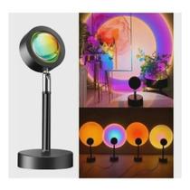 Luminária Por Do Sol Projetor Led Luz Noturna Sunset