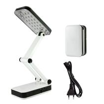Luminária Portátil 24 LEDs Recarregável Dobrável Compacta Articulável Cor Branco Luminária Portátil 24 LEDs Recarregável Dobrável Compacta Articulável Cor Branco
