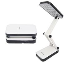 Luminária Portátil Abajur Mesa 24 Led Dobrável Recarregável Branco Luminária Portátil Abajur Mesa 24 Led Dobrável Recarregável Branco