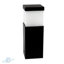 Luminária Poste Balizador Preto Para Jardim 15cm E27