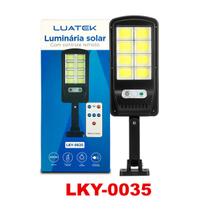 Luminária Poste Externa Solar 8 LEDs Luatek LKY-0035