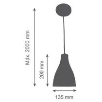 Luminária Prelúdio Garrafa Branco Texturizado 1 X E27