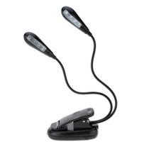 Luminária Presilha C/8 Leds,2 Hastes Para Estante Partitura