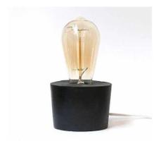 Luminária Preta De Concreto Decoração Lanterna - Maroubra