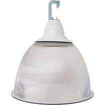 Luminaria Prismatica Bezelux 16'' Com Gancho Branca E27 Bzg16Br2 Luminaria Prismatica Bezelux 16'' Com Gancho Branca E27 Bzg16Br2