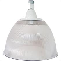 Luminaria Prismatica Bezelux 22'' Com Gancho Branco E40 Bzg22Br4 Luminaria Prismatica Bezelux 22'' Com Gancho Branco E40 Bzg22Br4